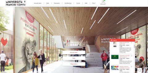 Page d'accueil des Journées Portes Ouvertes Université de Franche-Comté.
